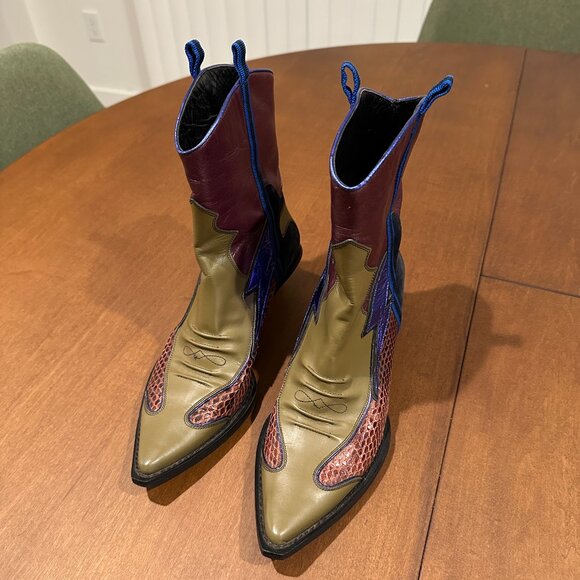 Vintage Miu Miu Spring 2000 Cowboy Boots (36 / US 6) - Picture 2 of 6